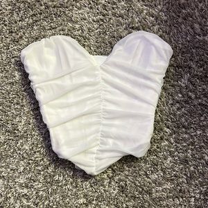 Shein white corset top size EX